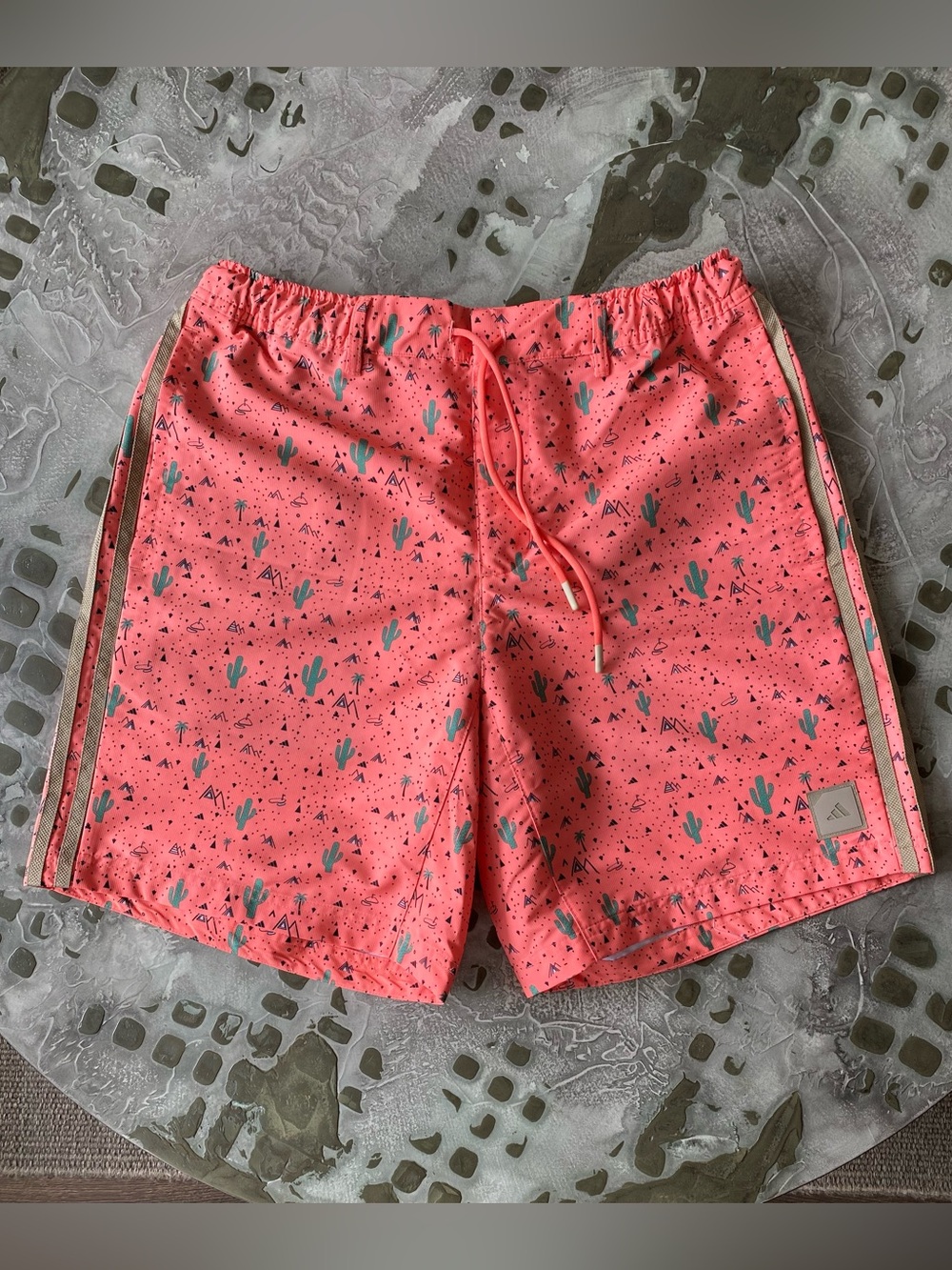 Adidas Adicross Coral shorts with Cactus Print